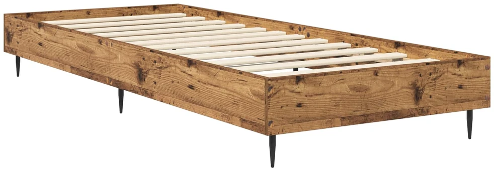 Lova Lovos rėmas Sendintos medienos 80 x 200 cm Apdirbta mediena