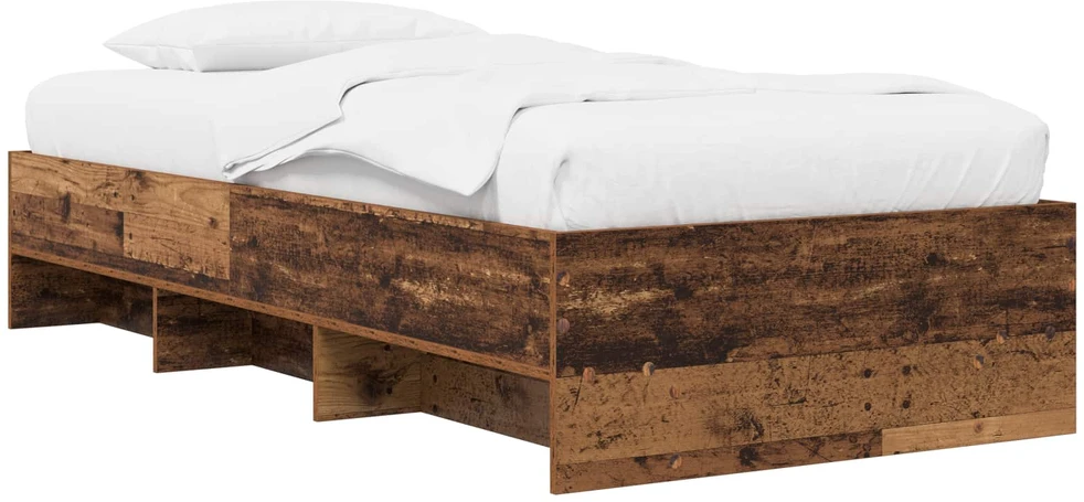 Lova Lovos rėmas Sendintos medienos 80 x 200 cm Apdirbta mediena