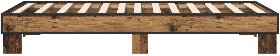 Lova Lovos rėmas Sendintos medienos 80 x 200 cm Apdirbta mediena