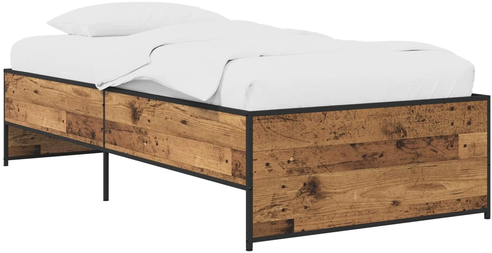 Lova Lovos rėmas Sendintos medienos 80 x 200 cm Apdirbta mediena
