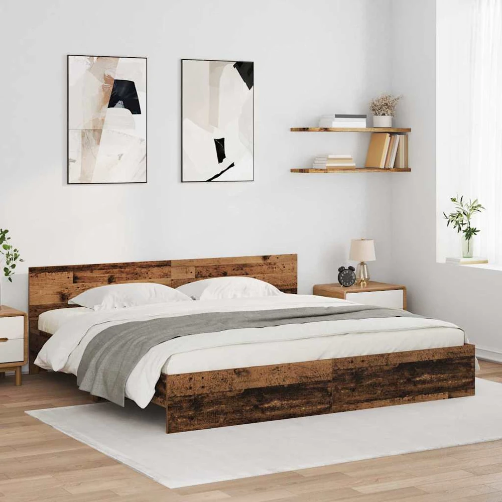 Lovos rėmas Senovinis medis 180 x 200 cm Apdirbta mediena