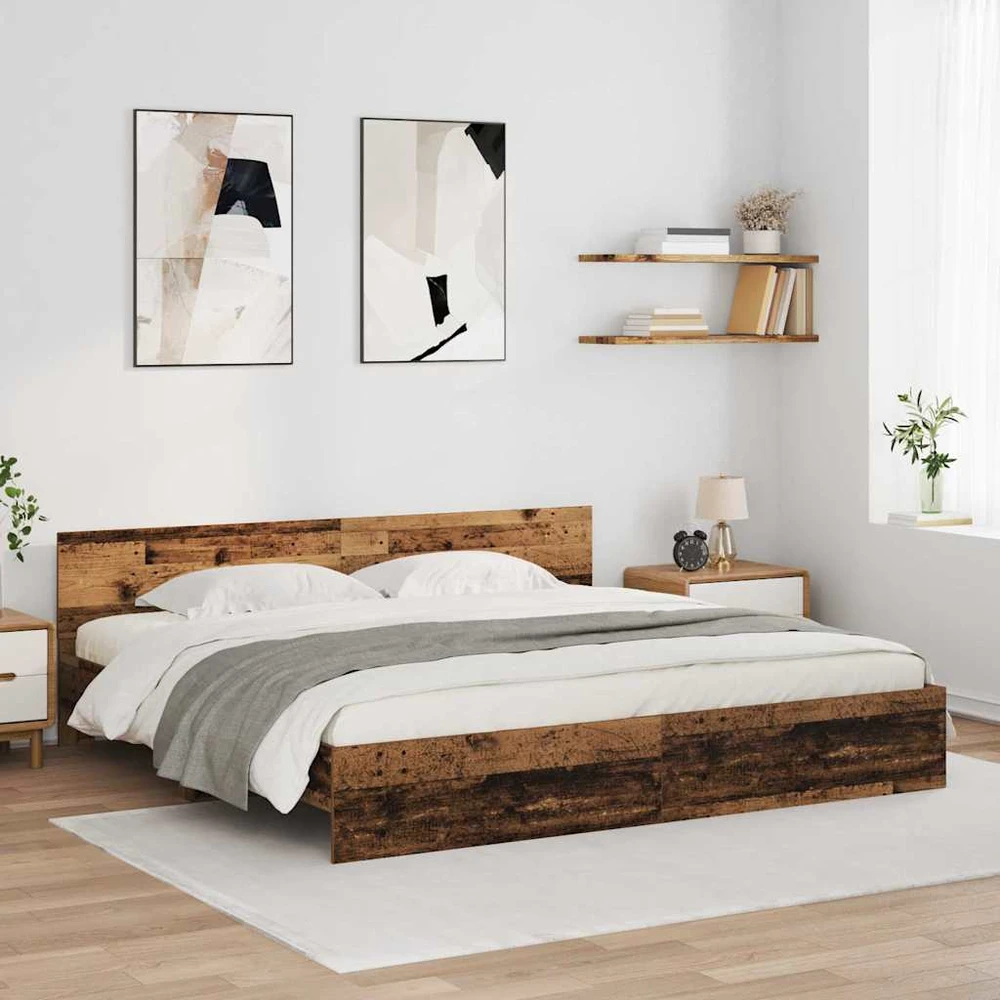 Lovos rėmas Senovinis medis 200 x 200 cm Apdirbta mediena