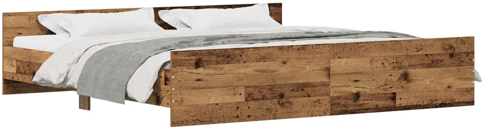 Lovos rėmas Senovinis medis 203 x 203 x 50 cm Apdirbta mediena