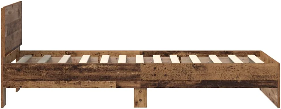 Lova Lovos rėmas Senovinis medis 75 x 190 cm Apdirbta mediena