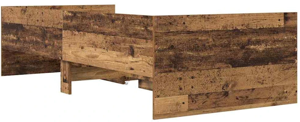 Lova Lovos rėmas Senovinis medis 90 x 200 cm Kietos pušies mediena