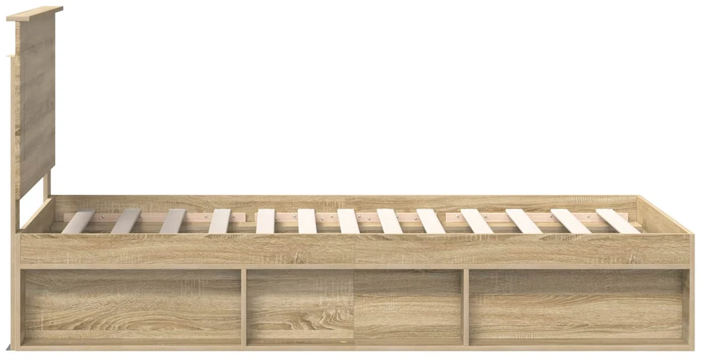 Lova Lovos rėmas Sonoma 100 x 200 cm Kietos pušies mediena