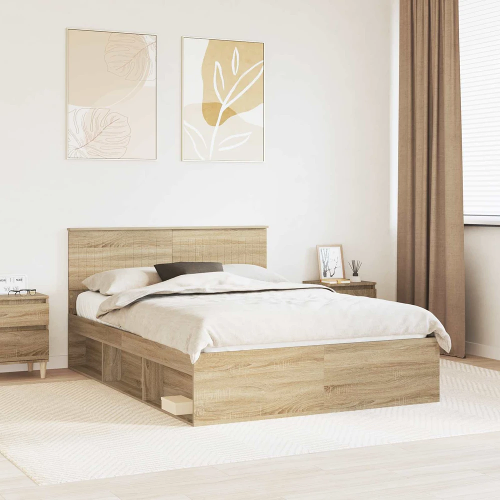 Lovos rėmas Sonoma 140 x 190 cm Kietos pušies mediena