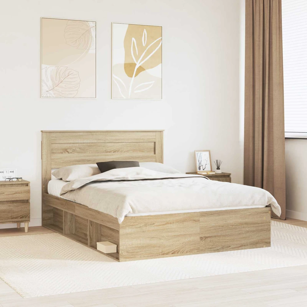 Lovos rėmas Sonoma 140 x 190 cm Kietos pušies mediena