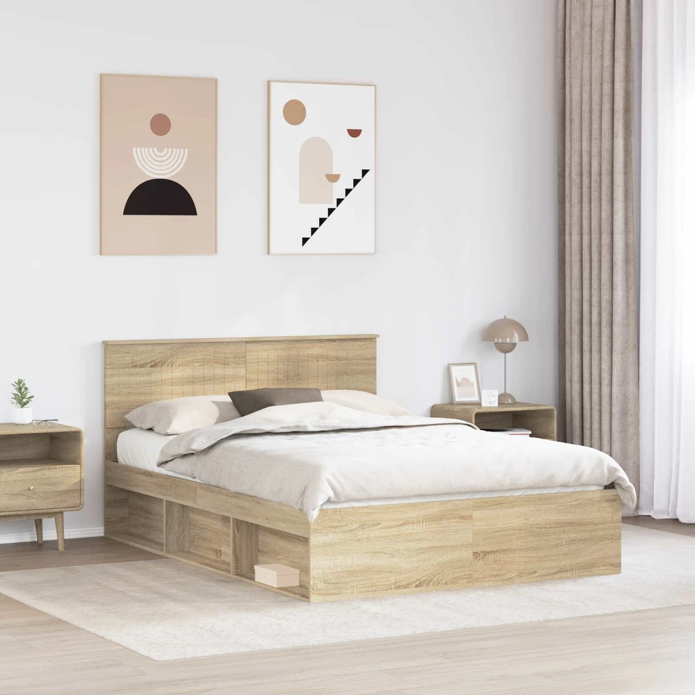 Lovos rėmas Sonoma 140 x 190 cm Kietos pušies mediena