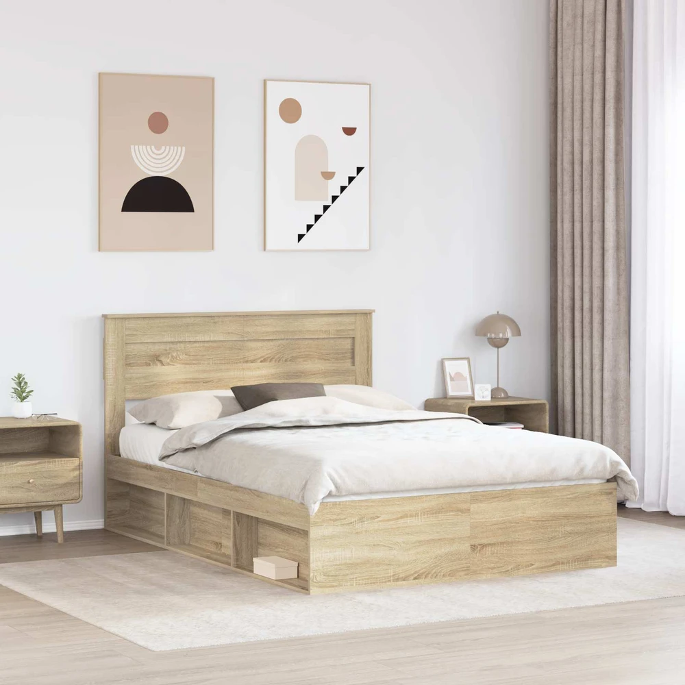 Lovos rėmas Sonoma 140 x 190 cm Kietos pušies mediena