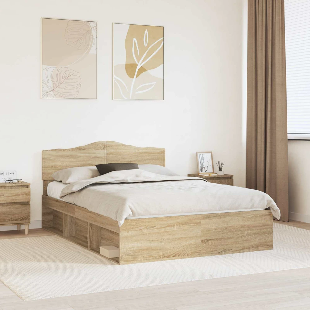 Lovos rėmas Sonoma 140 x 190 cm Kietos pušies mediena