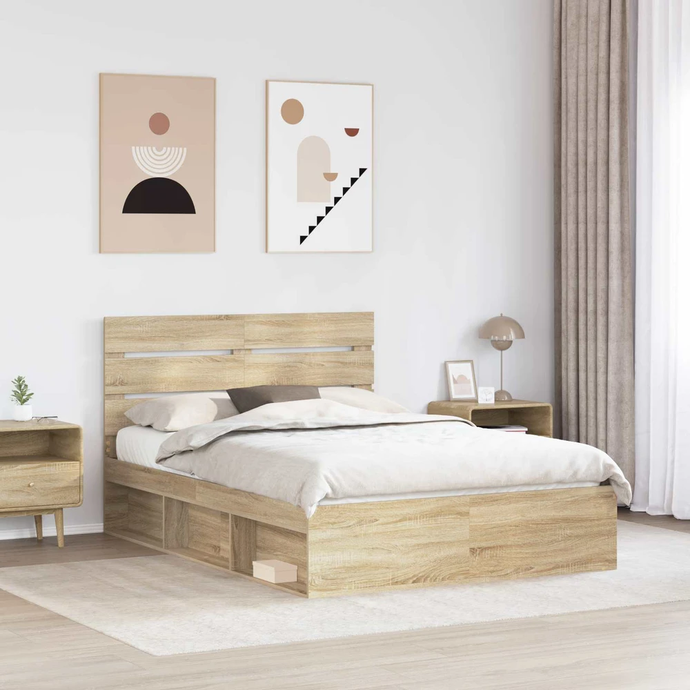 Lovos rėmas Sonoma 140 x 190 cm Kietos pušies mediena