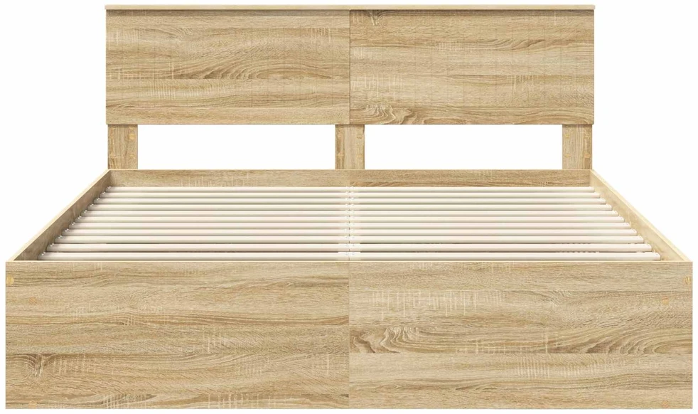Lovos rėmas Sonoma ąžuolas 160 x 200 cm Kietos pušies mediena