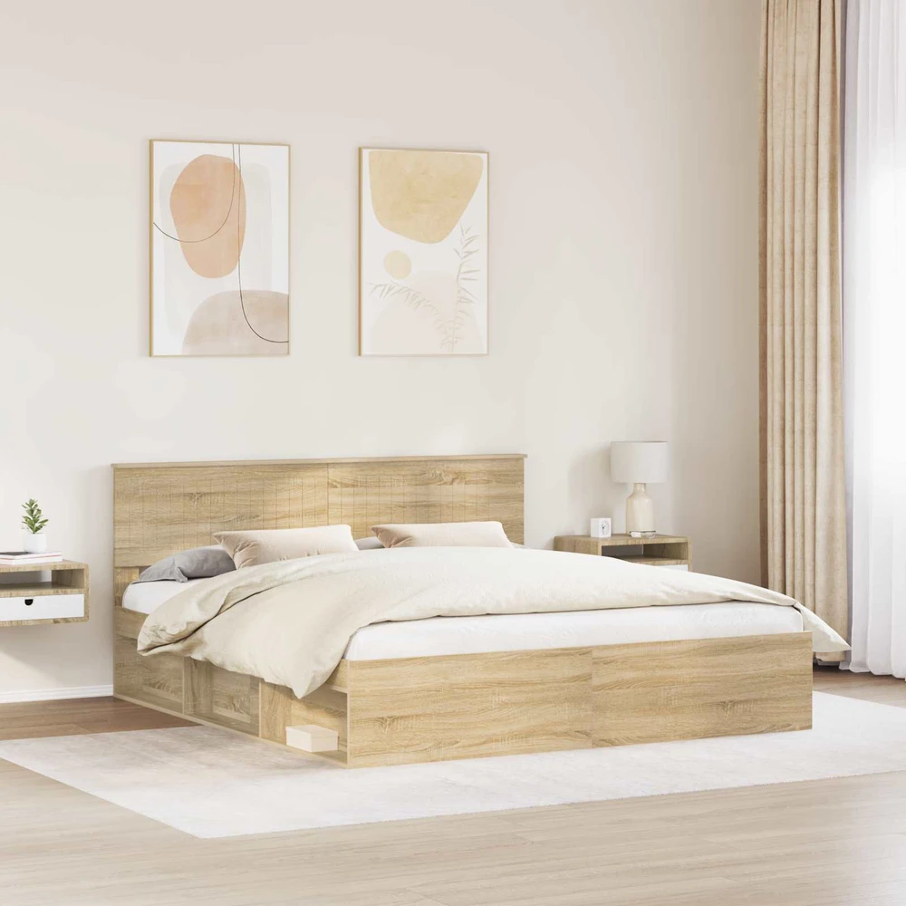 Lovos rėmas Sonoma 180 x 200 cm Kietos pušies mediena
