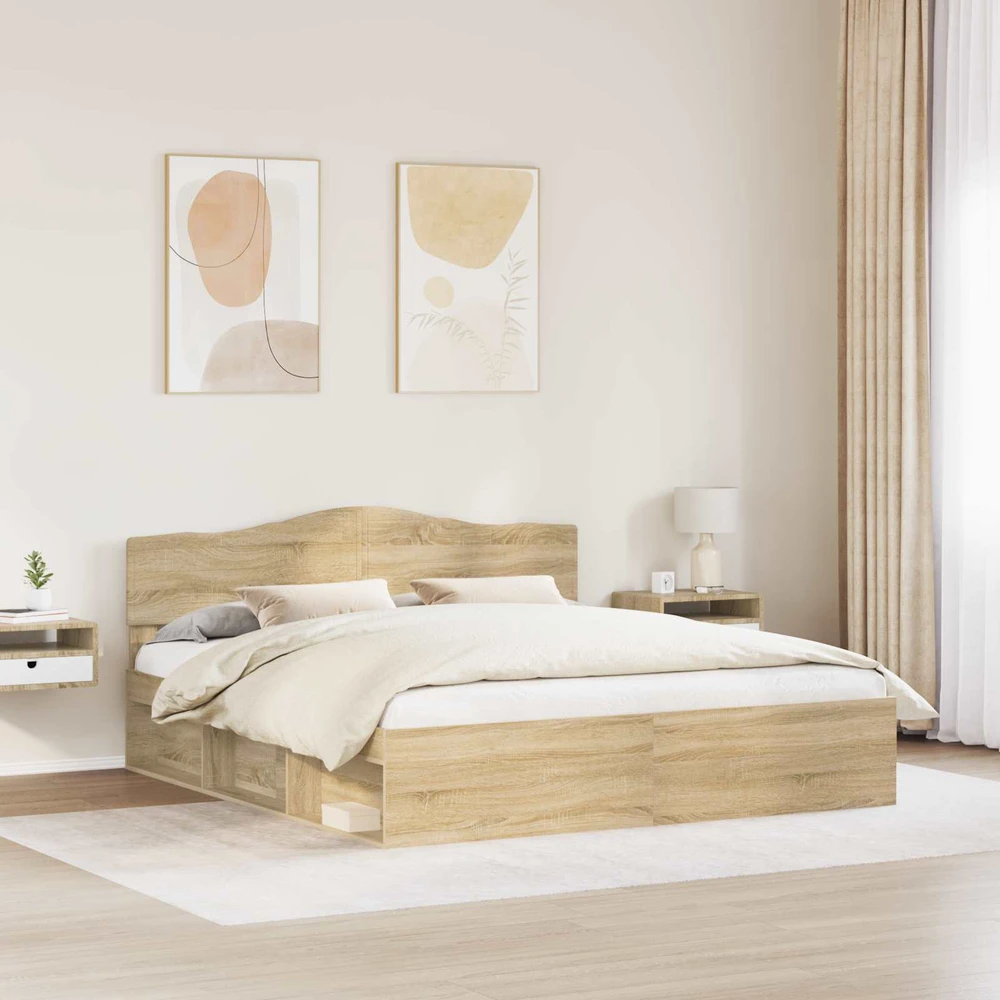 Lovos rėmas Sonoma 180 x 200 cm Kietos pušies mediena