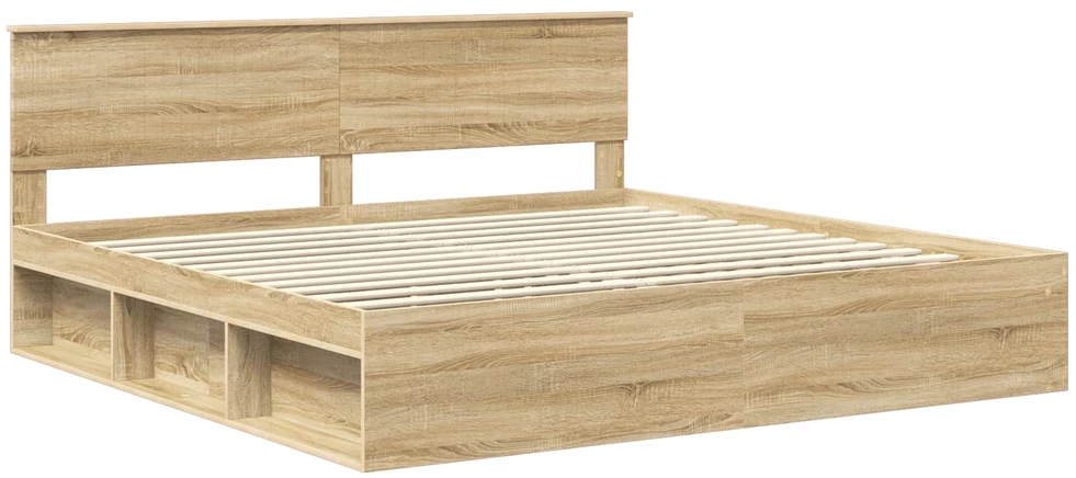 Lovos rėmas Sonoma ąžuolas 200 x 200 cm Kietos pušies mediena