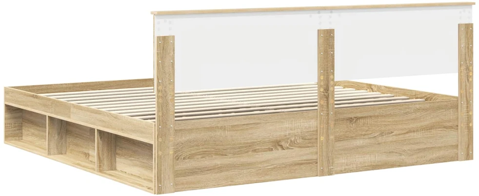 Lovos rėmas Sonoma ąžuolas 200 x 200 cm Kietos pušies mediena