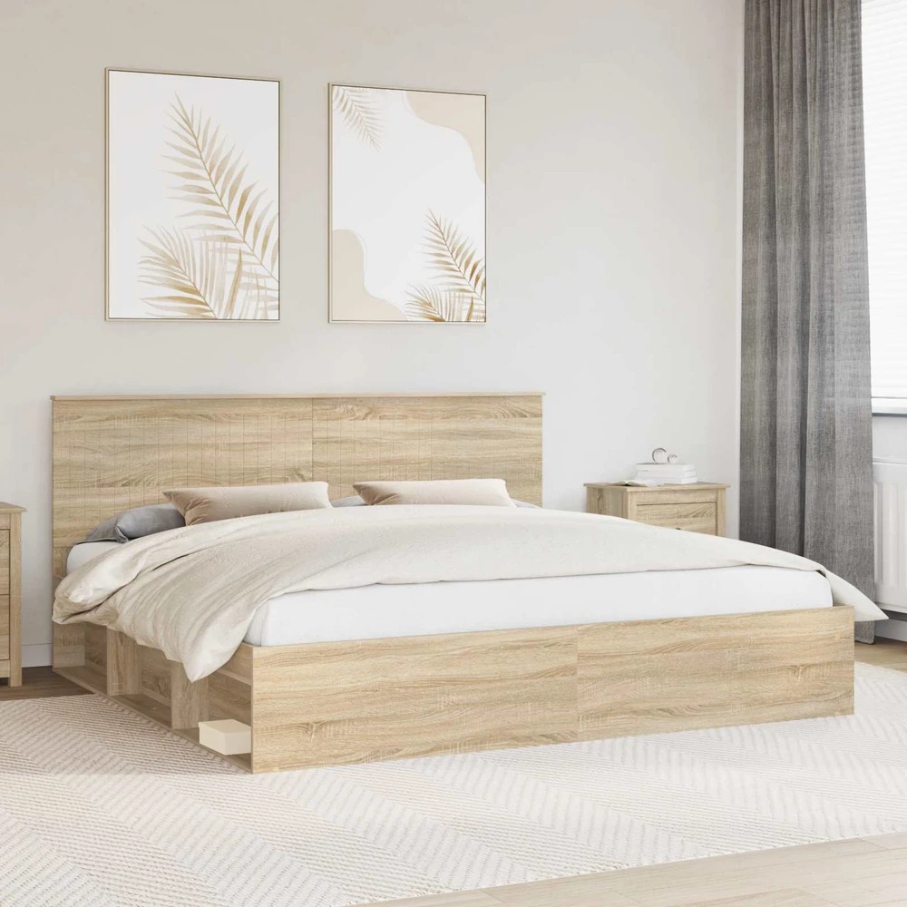 Lovos rėmas Sonoma 200 x 200 cm Kietos pušies mediena