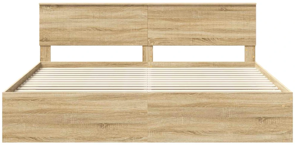 Lovos rėmas Sonoma ąžuolas 200 x 200 cm Kietos pušies mediena