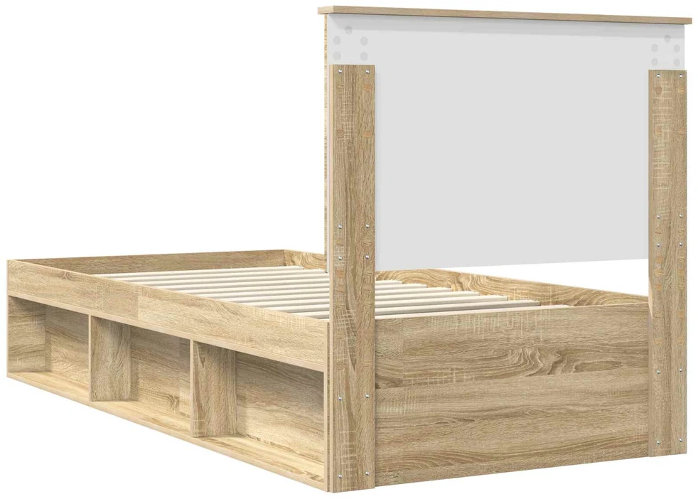Lova Lovos rėmas Sonoma 90 x 190 cm Kietos pušies mediena