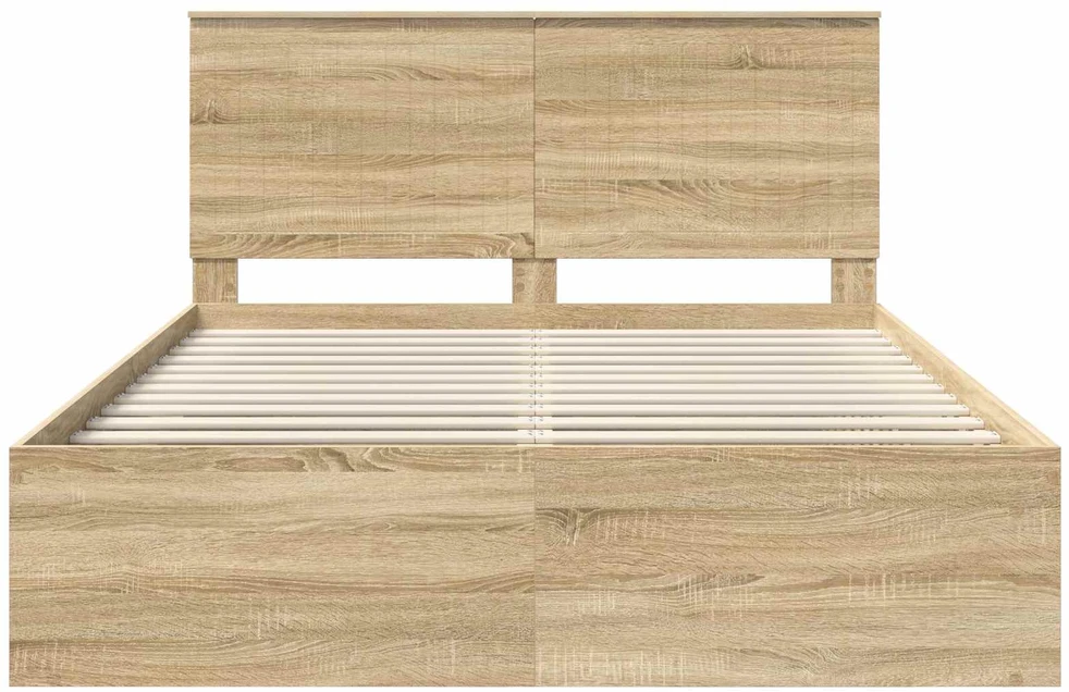 Lovos rėmas Sonoma ąžuolas 150 x 200 cm Kietos pušies mediena