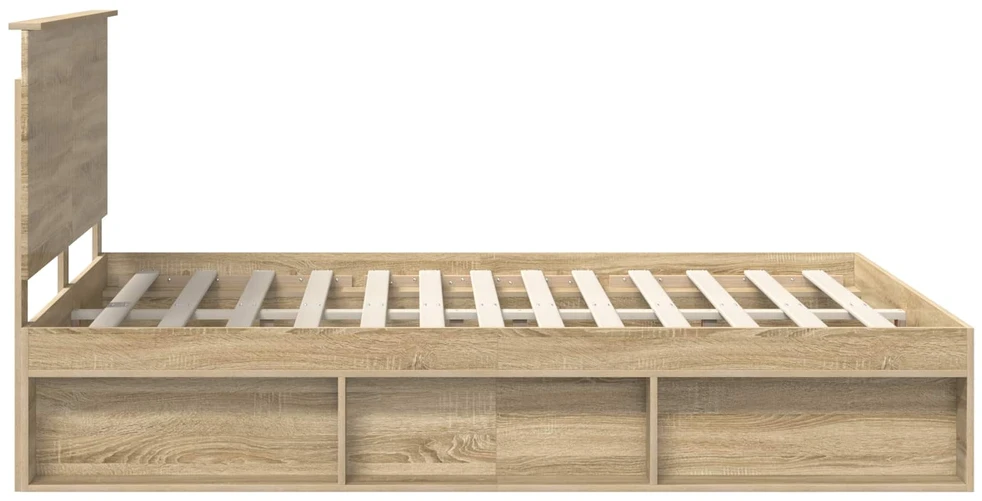 Lovos rėmas Sonoma ąžuolas 150 x 200 cm Kietos pušies mediena