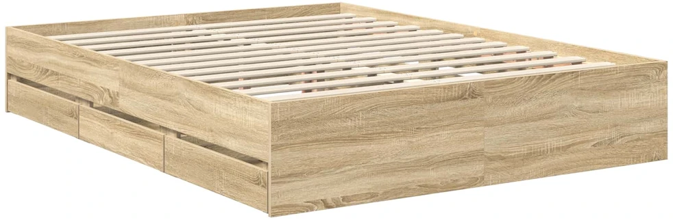Lovos rėmas Sonoma ąžuolas 150 x 200 cm Dirbtinė mediena