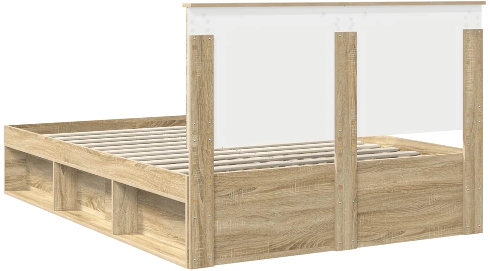 Lovos rėmas Sonoma ąžuolas 150 x 200 cm Kietos pušies mediena