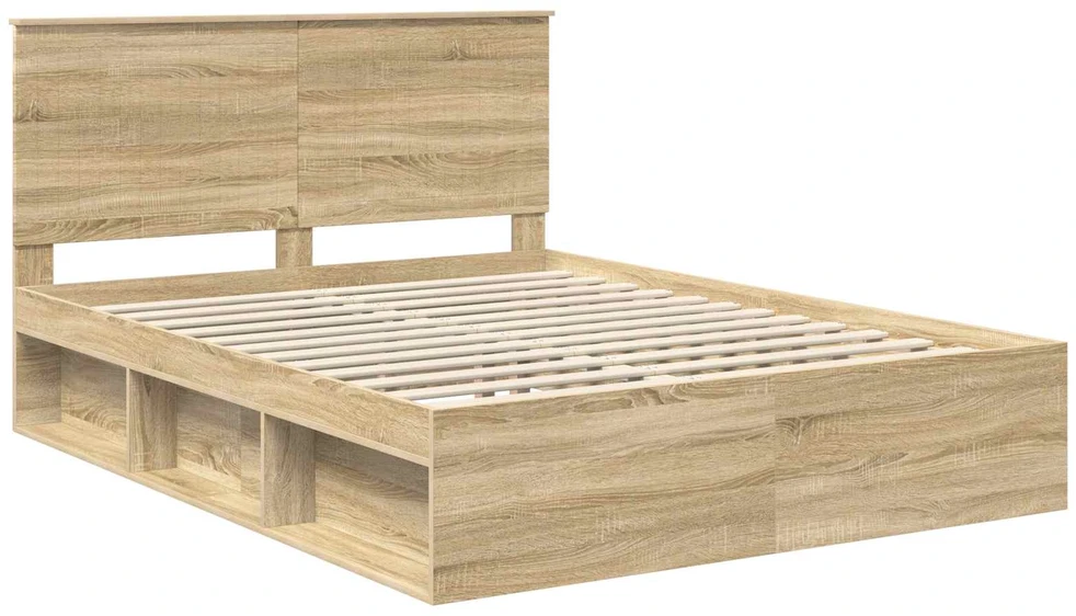 Lovos rėmas Sonoma ąžuolas 150 x 200 cm Kietos pušies mediena