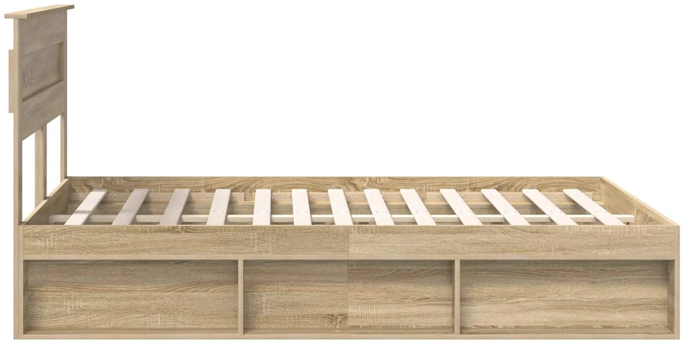 Lovos rėmas Sonoma ąžuolas 150 x 200 cm Kietos pušies mediena