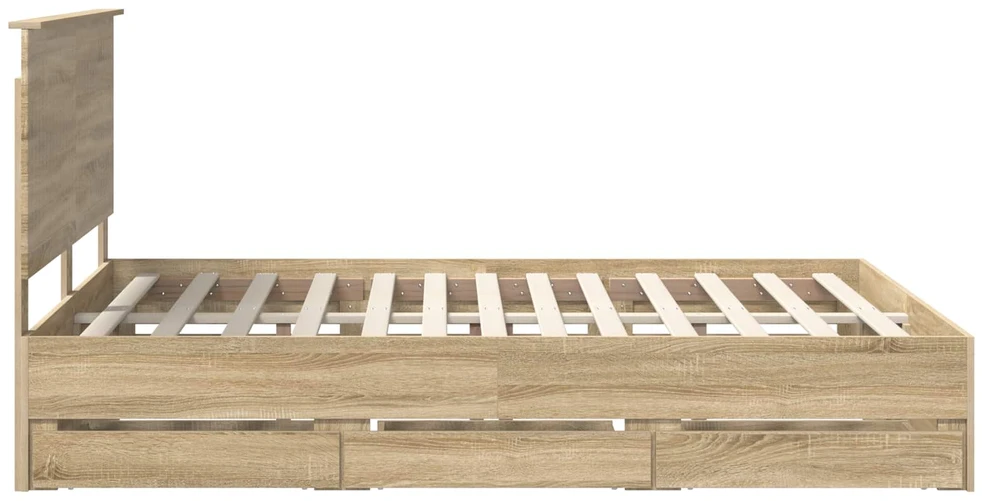 Lovos rėmas Sonoma ąžuolas 150 x 200 cm Inžinerinė mediena