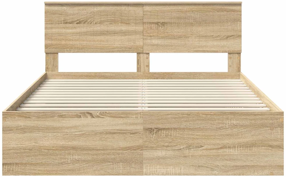 Lovos rėmas Sonoma ąžuolas 150 x 200 cm Kietos pušies mediena