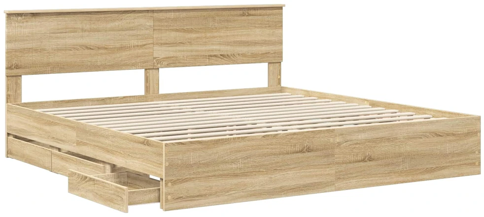 Lovos rėmas Sonoma ąžuolas 200 x 200 cm Inžinerinė mediena