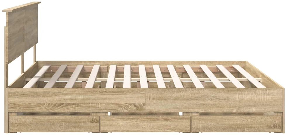 Lovos rėmas Sonoma ąžuolas 200 x 200 cm Inžinerinė mediena