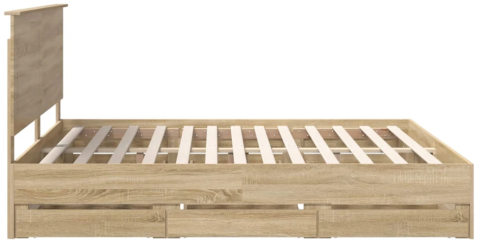 Lovos rėmas Sonoma ąžuolas 200 x 200 cm Inžinerinė mediena