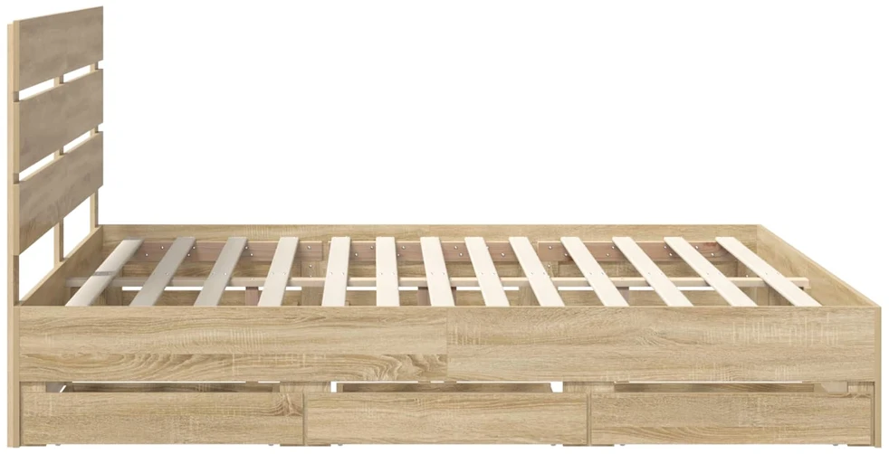 Lovos rėmas Sonoma ąžuolas 200 x 200 cm Inžinerinė mediena
