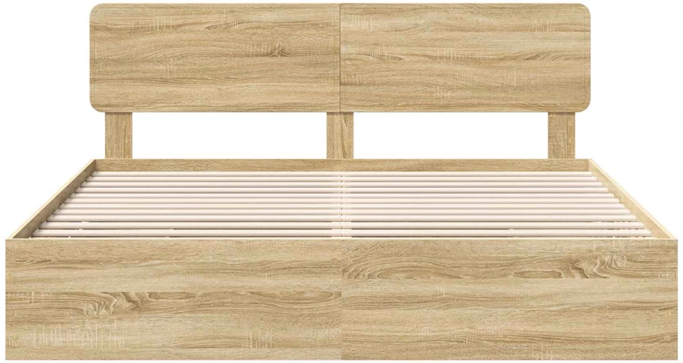 Lovos rėmas Sonoma ąžuolas 200 x 200 cm Dirbtinė mediena