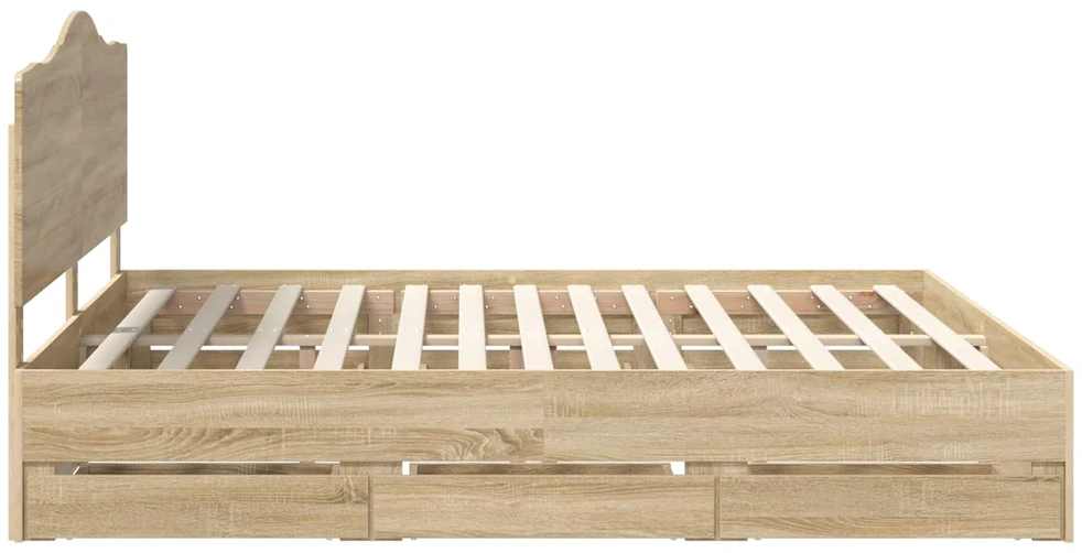 Lovos rėmas Sonoma ąžuolas 200 x 200 cm Inžinerinė mediena