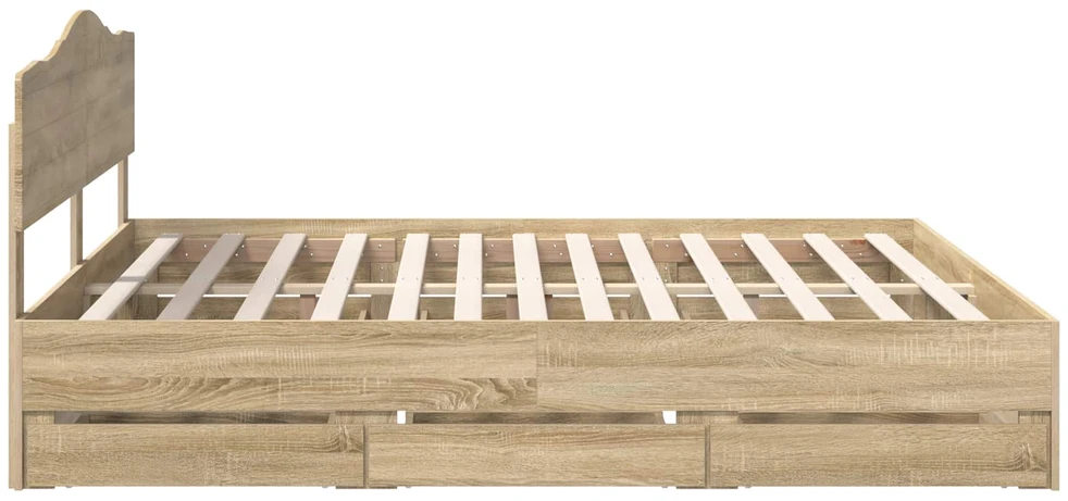 Lovos rėmas Sonoma ąžuolas 200 x 200 cm Inžinerinė mediena
