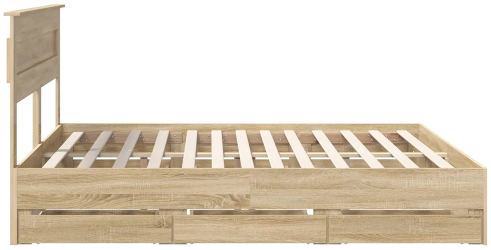 Lovos rėmas Sonoma ąžuolas 200 x 200 cm Inžinerinė mediena