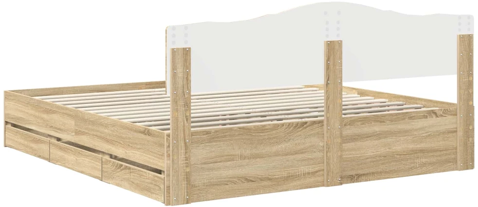 Lovos rėmas Sonoma ąžuolas 200 x 200 cm Inžinerinė mediena
