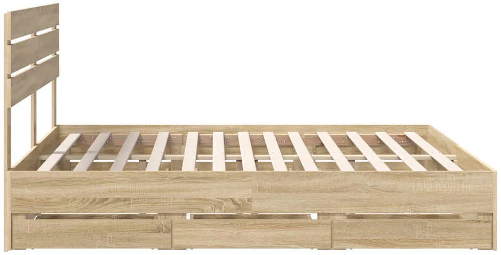 Lovos rėmas Sonoma ąžuolas 200 x 200 cm Inžinerinė mediena