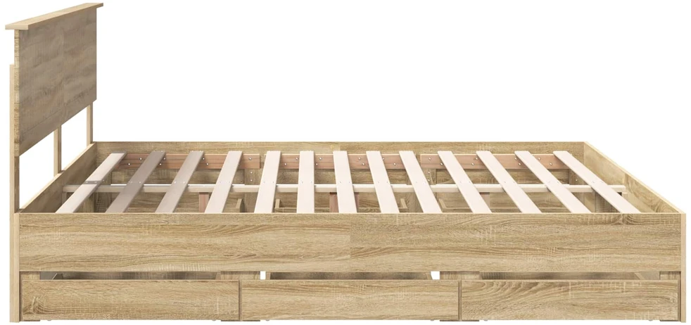 Lovos rėmas Sonoma ąžuolas 200 x 200 cm Inžinerinė mediena