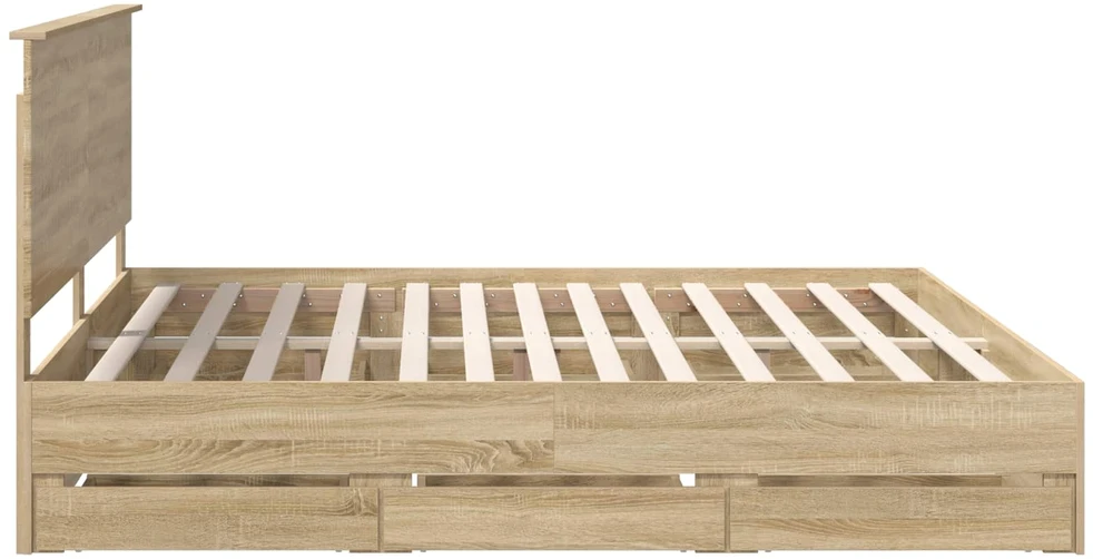 Lovos rėmas Sonoma ąžuolas 200 x 200 cm Inžinerinė mediena