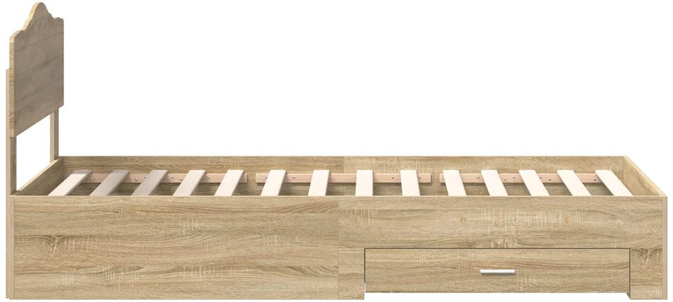 Lova Lovos rėmas Sonoma ąžuolas 70 x 190 cm Apdirbta mediena