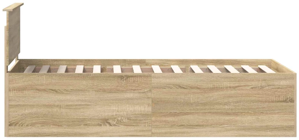 Lova Lovos rėmas Sonoma ąžuolas 75 x 190 cm Apdirbta mediena