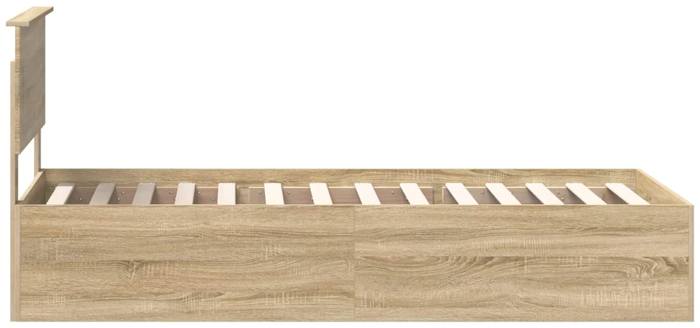 Lova Lovos rėmas Sonoma ąžuolas 75 x 190 cm Apdirbta mediena