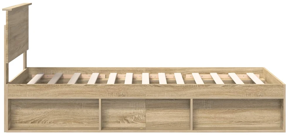 Lova Lovos rėmas Sonoma ąžuolas 75 x 190 cm Apdirbta mediena