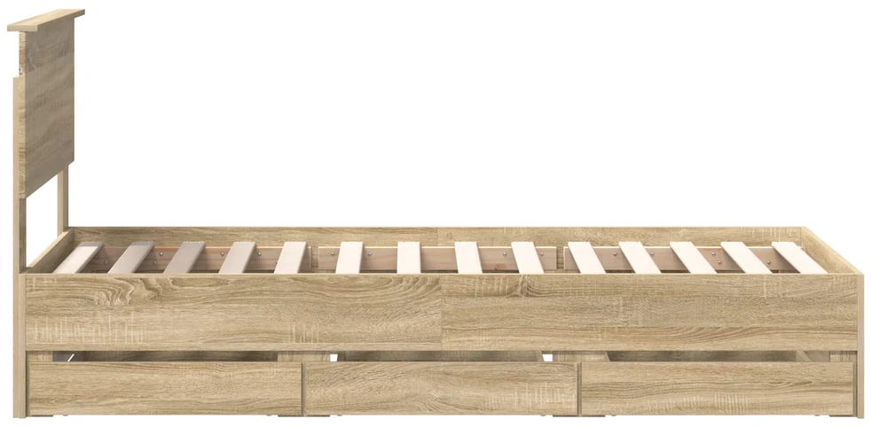 Lova Lovos rėmas Sonoma ąžuolas 75 x 190 cm Inžinerinė mediena