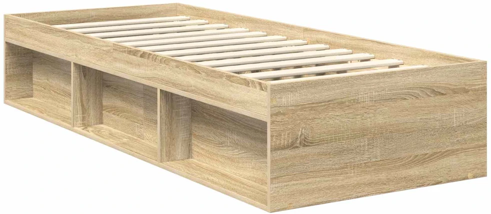 Lova Lovos rėmas Sonoma ąžuolas 75 x 190 cm Kietos pušies mediena